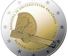 Slovenia 2 Euro Commemorative Coin 2024 - National Library. Uncirculated.