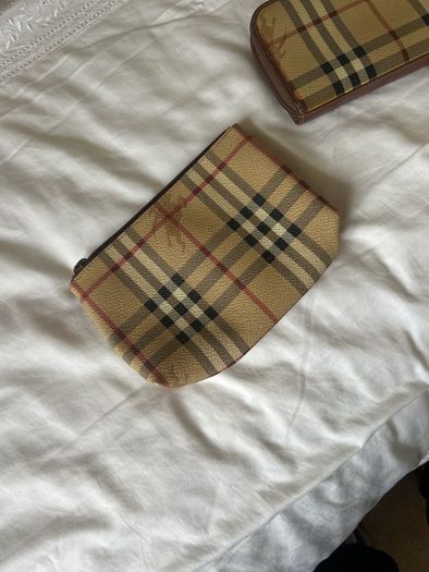 Genuine Burberry 3 piece bag and purse collection