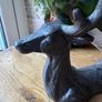 New with tags heavy cast iron stag wine bottle holder Image 2