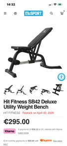 workout bench