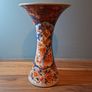 Japanese Imari Trumpet Vase Three Friends of Winter Pattern 19th Century Image 2