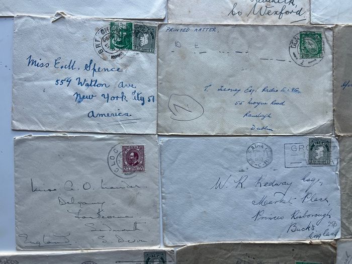 Irish 1930s 1940s Envelopes WW2 era 20 covers