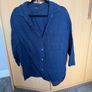 Zara blue linen blouse Image 2