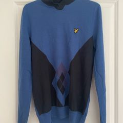 Lyle & Scott argyle jumper. Vintage golf style. Size small.
