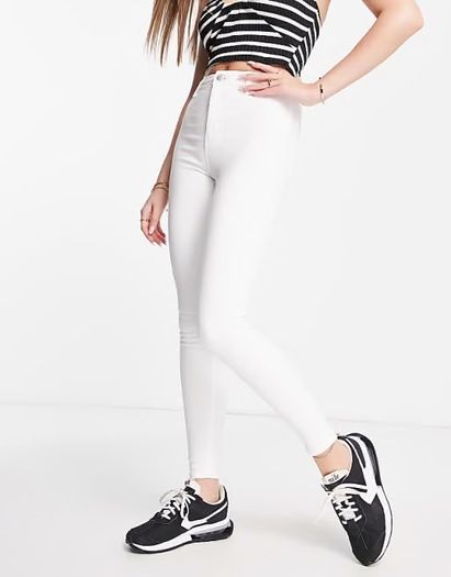Topshop white Joni jeans