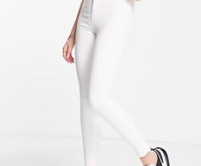 Topshop white Joni jeans