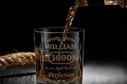 Personalised His or Hers Whiskey Glass