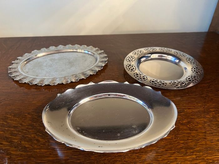 Trio of Vintage EPNS Trays