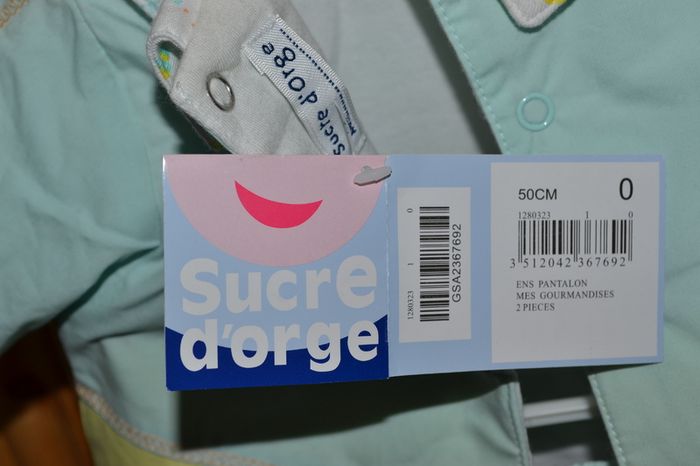 Newborn Baby 50 cm outfit French Designer Sucre d'Orge