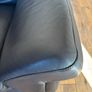Leather Couch 3 seater 2 seater and footstool Image 4