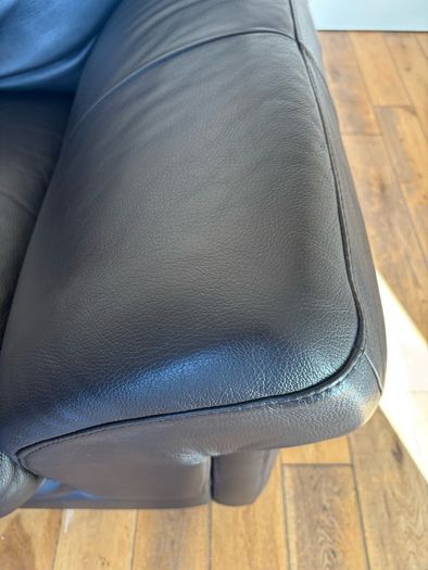 Leather Couch 3 seater 2 seater and footstool