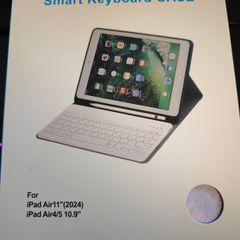 IPAD AIR 11 2024 AIR 4/5 Keyboard Case Light Purple