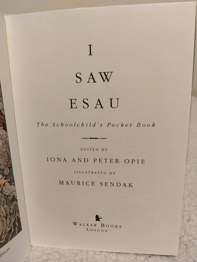 I Saw Esau: The Schoolchild's Pocket Book, HARDBACK