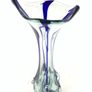 Large Art glass vase by Zabkowice Glassworks, Poland Image 5