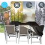 Fabric Seating Set Cover with Drawstring Waterproof Breathable Garden Furniture Image 5