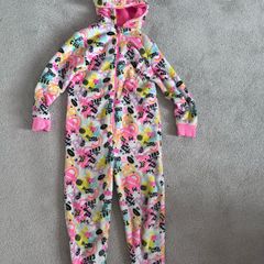 Very Good Condition Thick Soft Fleece Kids Onesie 8-9yrs