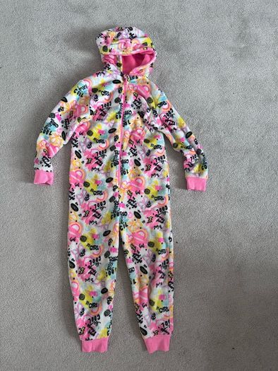 Very Good Condition Thick Soft Fleece Kids Onesie 8-9yrs