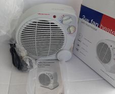 New heater 2kw fan with thermostat