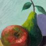Still life apple and pear scene Image 2