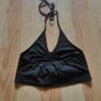 Black Cropped front ruched halter top, PINK VANILLA, Size 10 Image 3