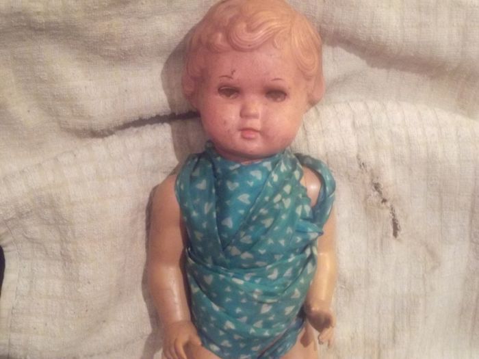 a vintage baby doll.hard plastic