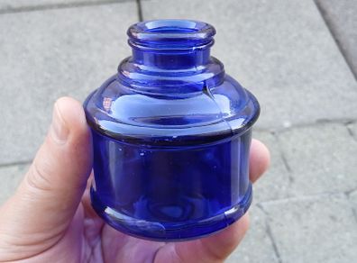 Large cobalt blue ink bottle 4oz