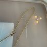 18k genuine gold Tricolor bead necklace Image 5
