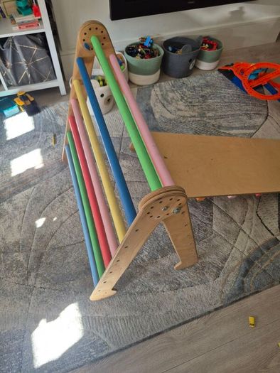 wooden climbing framer