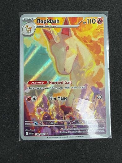 2025 Pokemon Dri En-destined Rivals 189 Rapidash Illustration Rare