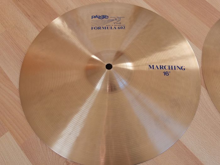 Paiste 602 Marching Cymbals, 16 inch With Bag.
