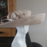 Stunning Oatmeal / Blush Wide Rimmed Hat by Linea Image 7