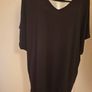 BNWT Friends Like These Black Criss Cross long line  Short sleeve black oversized top size UK20/22/24 EU48/50/52 Postage included Image 2