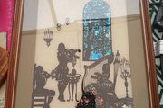 Vintage painting on glass, Reverse Art