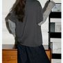 Grey Faux Layered Graphic T Shirt Image 3