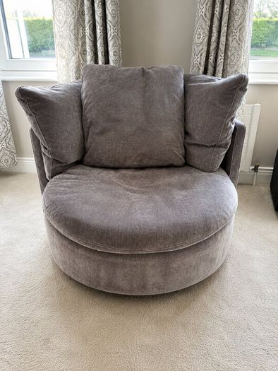 Cloud 5 piece modular corner sofa + swivel chair