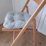 Wooden Folding Chair with Soft Cushion Image 2
