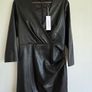NWT Forever New Tabitha Black Faux Leather Mini Dress Size 12  EUR 40 Image 2