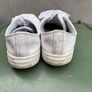 shoes men size 9 used clean converse original white  Lether Image 6