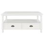 Coffee Table White 100x55x45 cm Wood Image 3