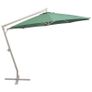 Hanging Parasol 350 cm Green Aluminium Pole Image 3