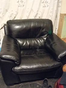 leather armchair