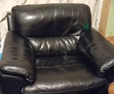 leather armchair
