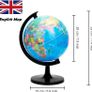 20cm World Globe Political Map - Educational Geographic Globe - Self Assembled School Globe Image 5