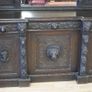 Lioncrest Carved Solid Oak Mirror-Back Sideboard Image 3