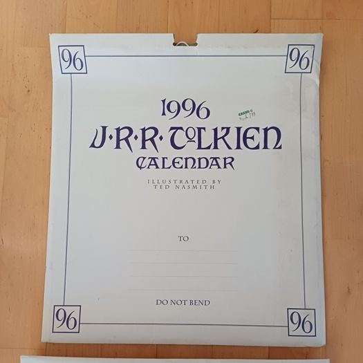 JRR TOLKIEN Six Vintage Calenders