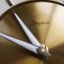 Vintage Junghans Exacta Wall Clock Mid Century Wood Frame Rope Trim Mcm (works Well) Image 8