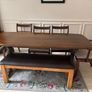 Genuine Oak Ercol Dining Table, Oak bench Image 2
