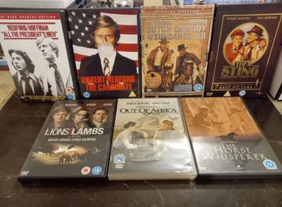 Robert Redford DVD Collection Bundle The Sting Butch Cassidy Brubaker Out of Africa Etc