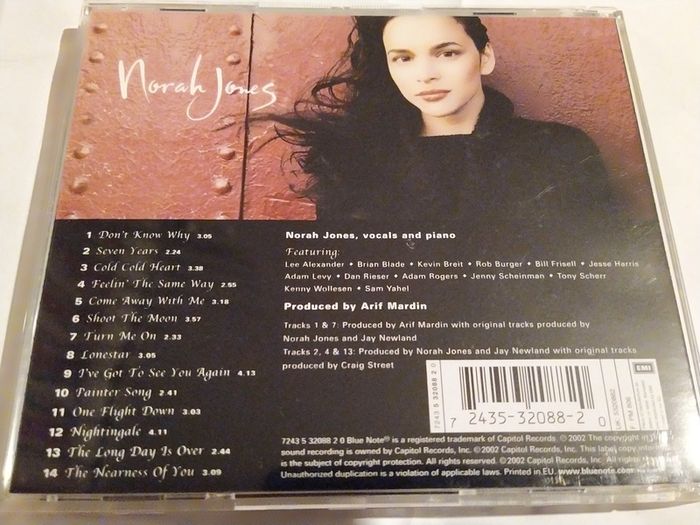 Norah Jones - Come Away With Me Cd