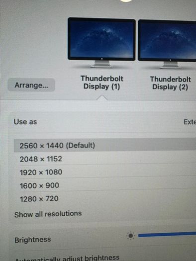 Apple 27" Thunderbolt Monitors (2)
